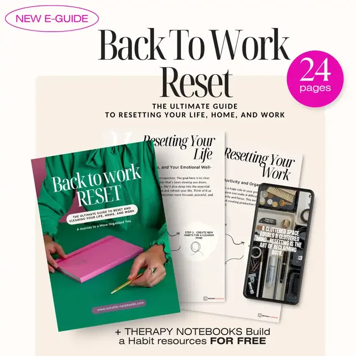 E-Guide – La Guía Definitiva para volver al trabajo + Guía Therapy Notebooks GRATIS (en inglés)