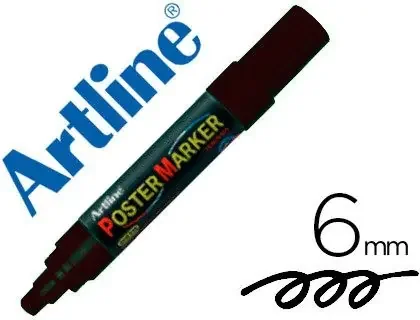 Envío Exprés Rotulador Artline Poster Marker Epp-6-Neg Punta Redonda 6 mm Color Negro