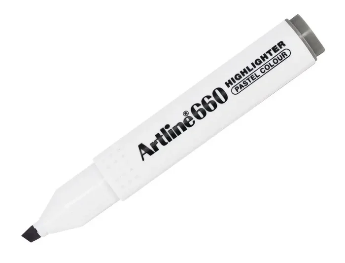 Envío Inmediato Rotulador artline fluorescente ek-660 gris pastel punta biselada