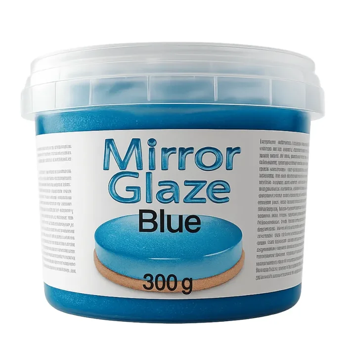 Esmalte de espejo con brillo azul