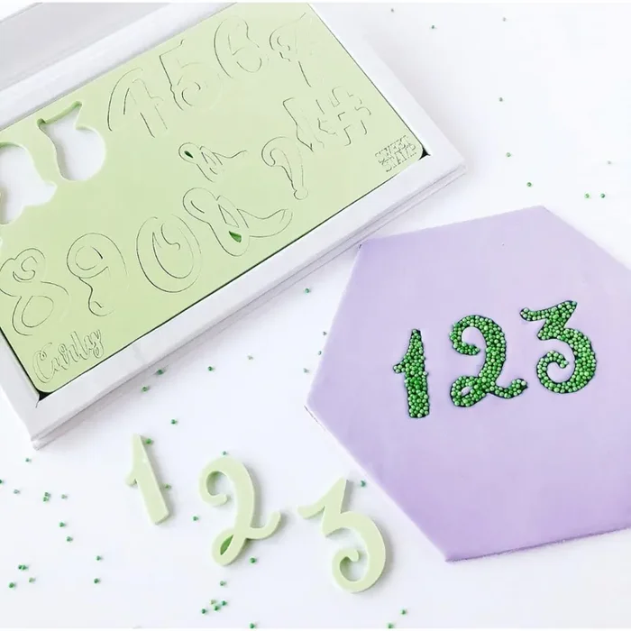 Estampadores de números rizados de Sweet Stamp