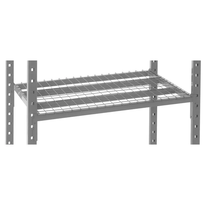 Estantería de cargas pequeñas ManOrga gris grafito con baldas de rejilla, carga por estante 500 kg, HxAxF 2.000 x 1.050 x 610 mm