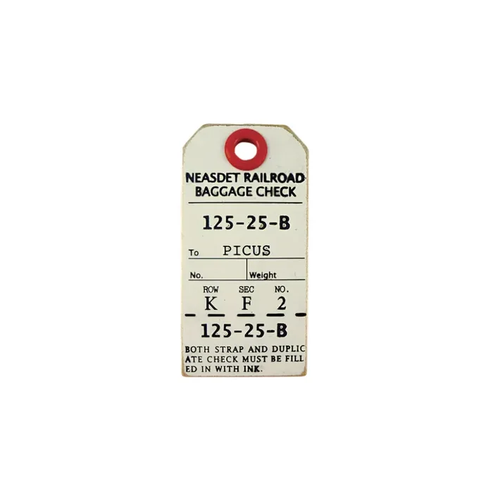 Etiqueta para equipaje con llavero – Beige