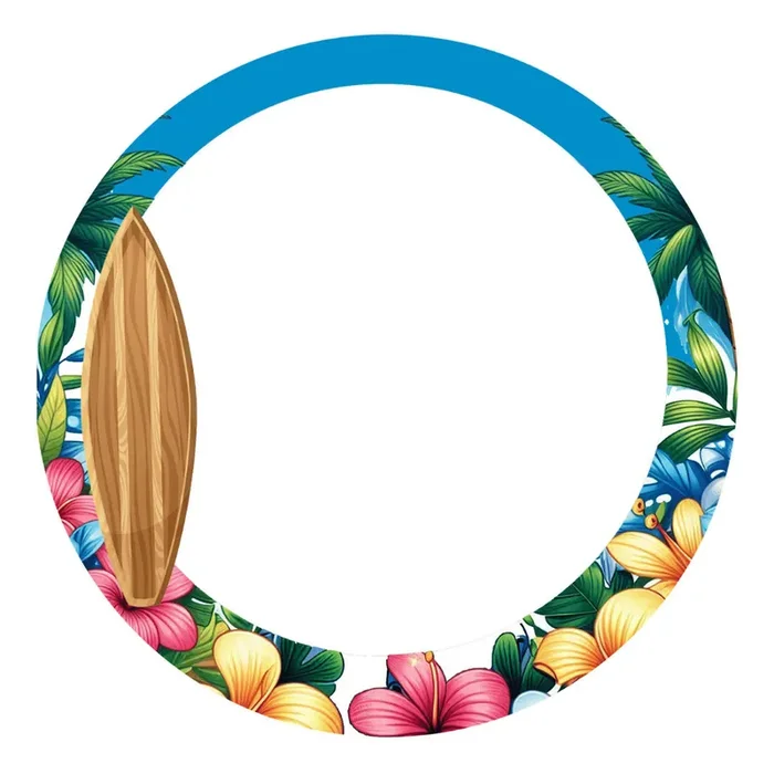 Foto comestible redonda de Hawaii