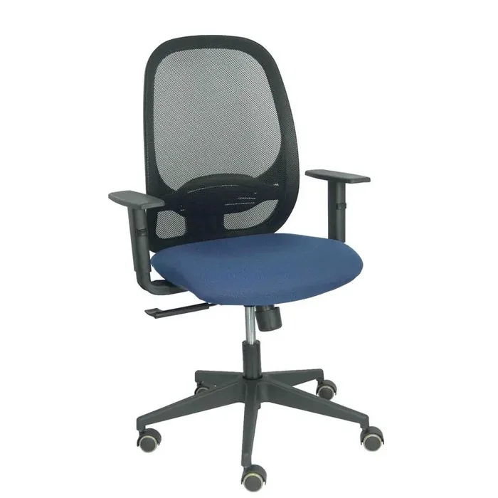 Garantía De Devolución De Dinero Silla Cilanco Negra Malla Negra Asiento Bali Azul