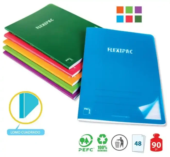 Garantía Incluida Libreta Flexipac Liso A4, 48 hojas