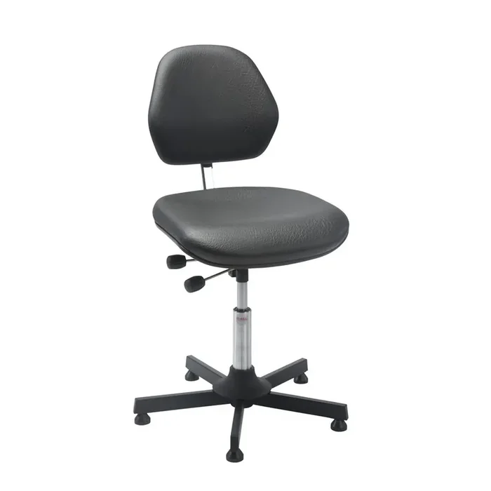Global Stole A/S Silla giratoria Aktiv Alba, altura de construcción del asiento 570-760 mm, símil piel, base de plástico