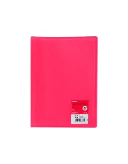 GRAFOPLAS CARPETA 30 FUNDAS POLIPLAS A4 POLIPROPILENO FUCSIA – 01331254 Descuento