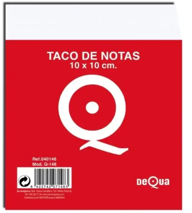 Gran Oferta TACO DE NOTAS 10X10 500H COLORES LOAN