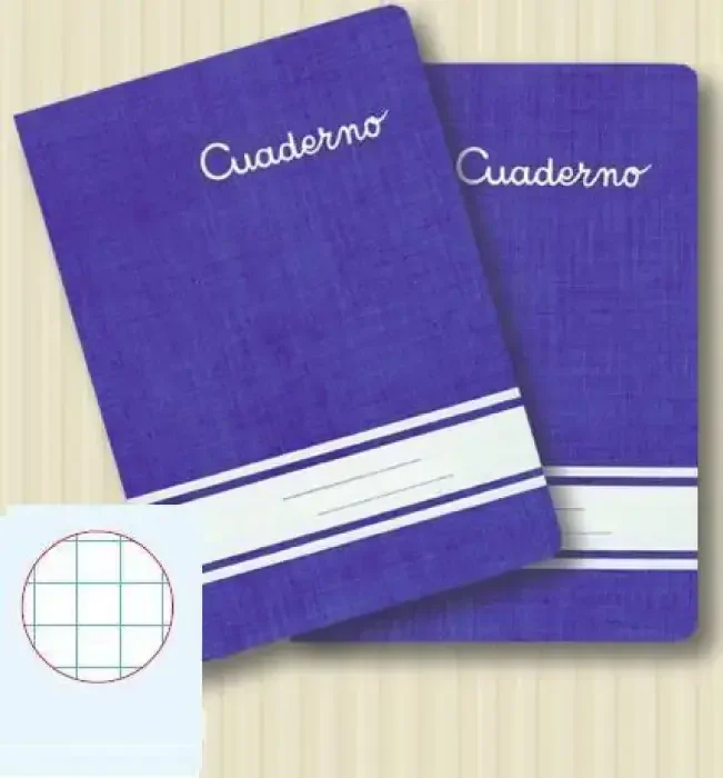 Hecho A Mano LIBRETA 4º 32H CUADROS 6MM PACSA