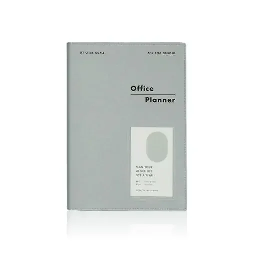 Iconic – Office Planner Mint Grey – Planificador para oficina color menta gris A5 (14,8 x 21 cm)
