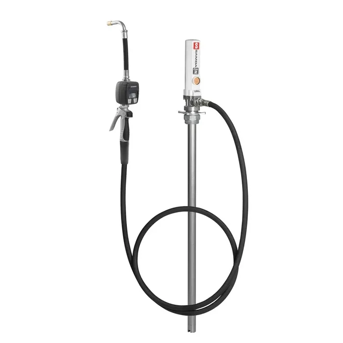 Juego de bomba de aceite SAMOA 3 1, incl. manguera de presión y boquilla con caudalímetro manual electrónico