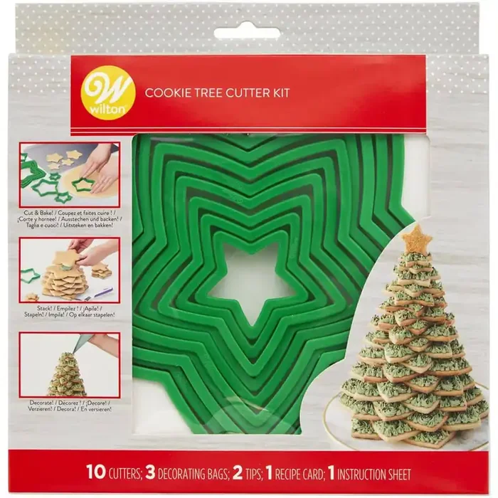 Kit cortador de galletas de árbol de Navidad