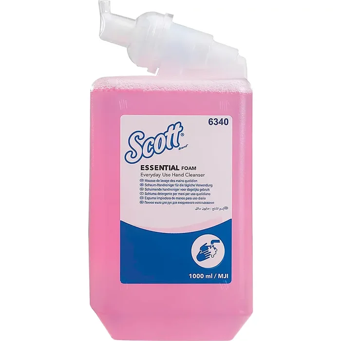 Kleenex® Jabón espumoso 6340, alto rendimiento, perfumado, 1 litro, rosa