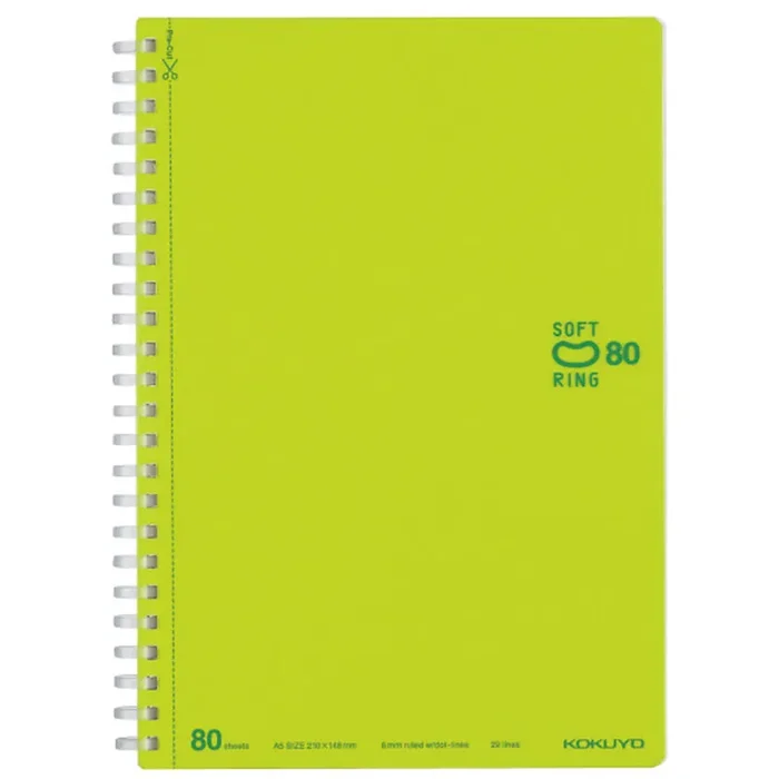 Kokuyo – Cuaderno Soft Ring – Rayas A5 – Verde