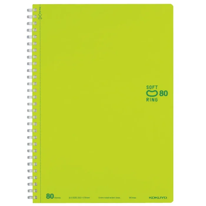 Kokuyo – Cuaderno Soft Ring – Rayas B5 – Verde