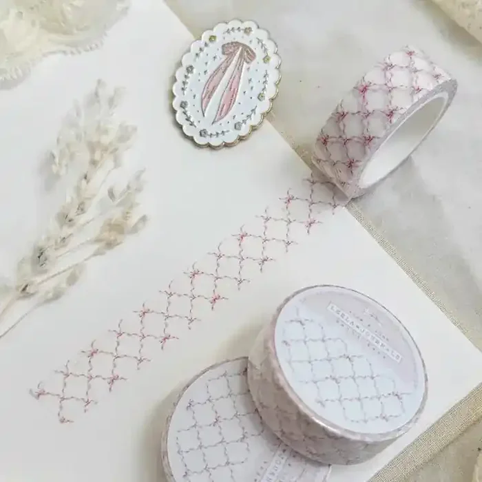 Leela Journals – Washi Tape 15mm – Coquette Bow Trellis