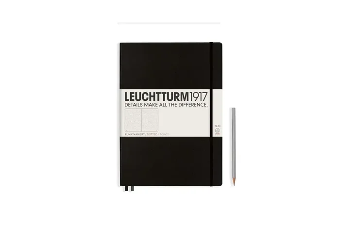LEUCHTTURM1917 Notebook (A4+) Master Slim Hardcover Dotted Black