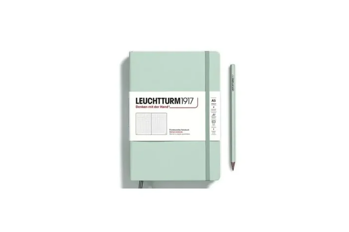 LEUCHTTURM1917 Notebook (A5) Medium Hardcover Dotted Mint Green