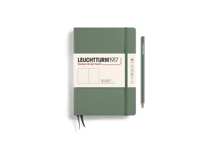 LEUCHTTURM1917 Notebook (A5) Medium Hardcover Ruled Olive
