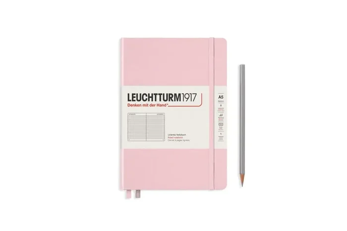 LEUCHTTURM1917 Notebook (A5) Medium Hardcover Ruled Powder