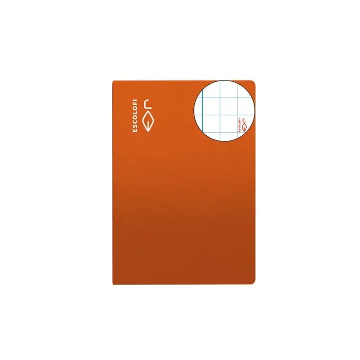 LIBRETA GRAPADA 50h ESCOLOFI 4º 8×8 CON MARGEN – Naranja Descuento