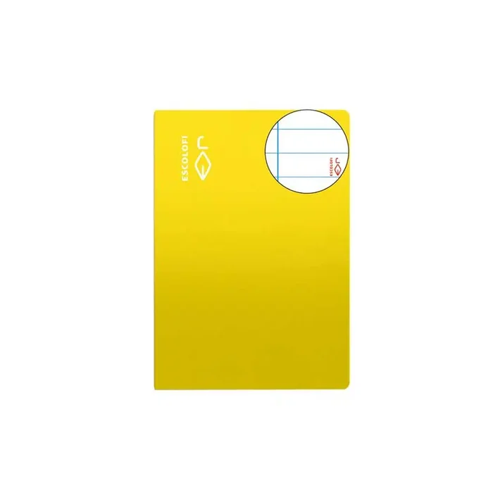 LIBRETA GRAPADA 50h ESCOLOFI 4º HORIZONTAL CON MARGEN – Amarillo Compra Hoy