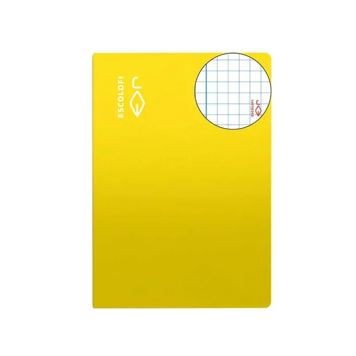 LIBRETA GRAPADA 50h ESCOLOFI A4 4×4 CON MARGEN – Amarillo Edición Limitada