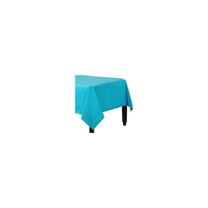 Mantel de plástico turquesa