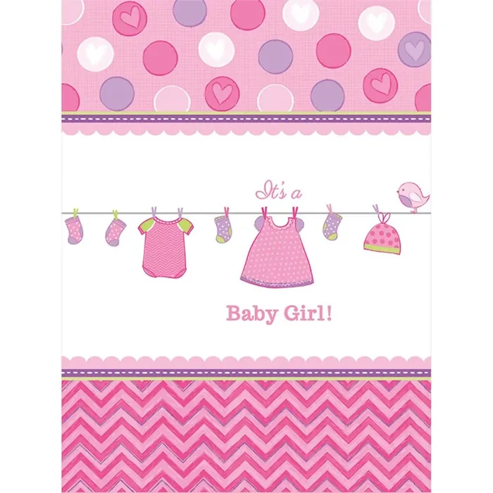 Mantel plastico Baby shower niña
