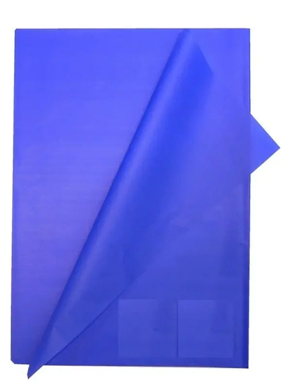 Máxima Calidad Papel seda 26 hojas 50 x 70 cm, azul oscuro