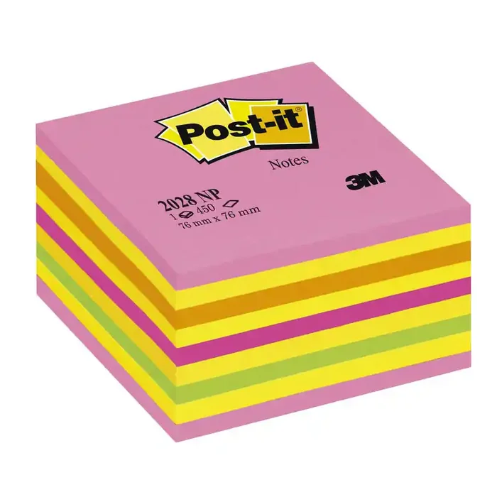 Mejor Precio Post-It Cubo De Notas Multicolor 9X50 Hojas 76X76 Tonos Rosa Pastel