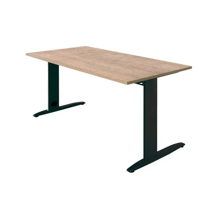 MESA OPERATIVA CARVING 120x80cm ESTRUCTURA METÁLICA NEGRA – Olmo Edición Limitada