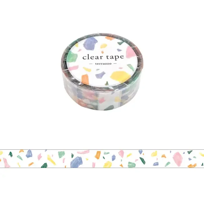 Mind Wave – Washi Tape Transparente – Terrazo