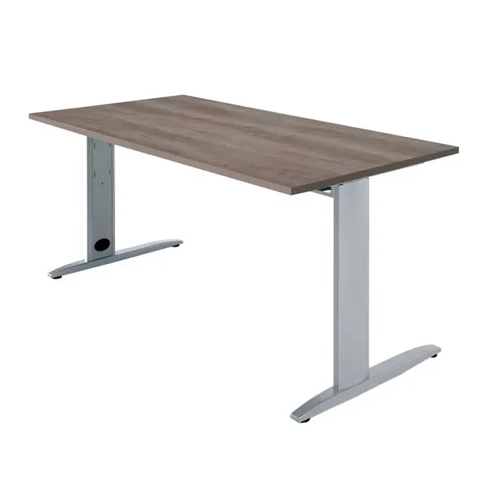 Moderno MESA OPERATIVA CARVING 180x80cm ESTRUCTURA METÁLICA ALUMINIO – Nebraska