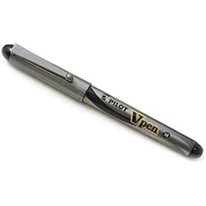 Moderno Pluma Estilográfica Desechable Vpen Silver SVP-4M-L Negro