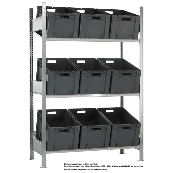 Nivel adicional para estantería con baldas inclinadas SCHULTE MULTIplus 150, 1000 x 600