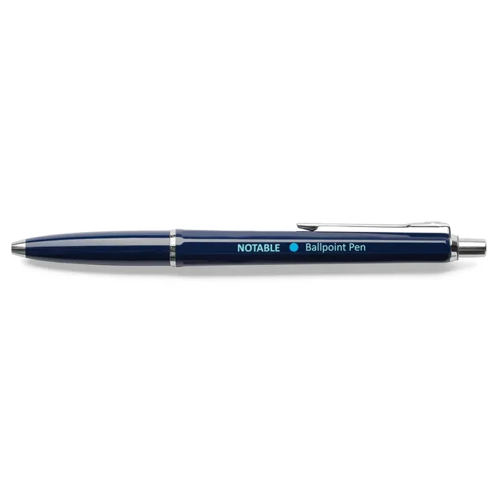 Notable Notebooks – Classic Ballpoint Pen Navy – Bolígrafo Azul (13,3 cm)