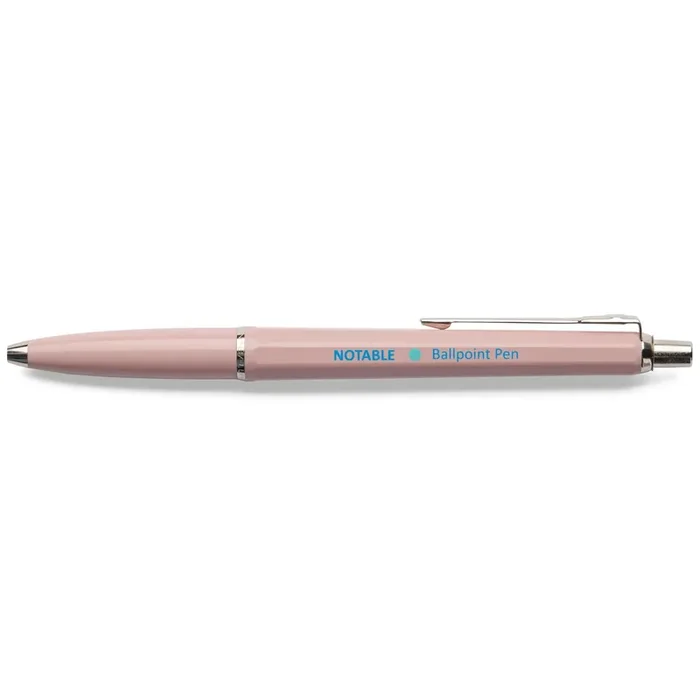 Notable Notebooks – Classic Ballpoint Pen Pink – Bolígrafo Rosa (13,3 cm)