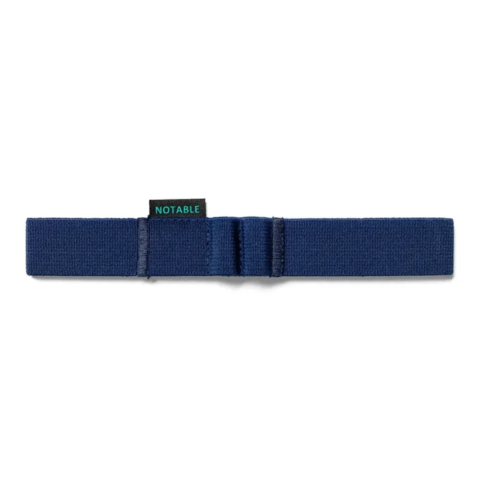 Notable Notebooks – Playful Notebook Strap Oxford Blue – Correa elástica azul para cuaderno B5, A5, B6 y A6 (14 x 2 cm)