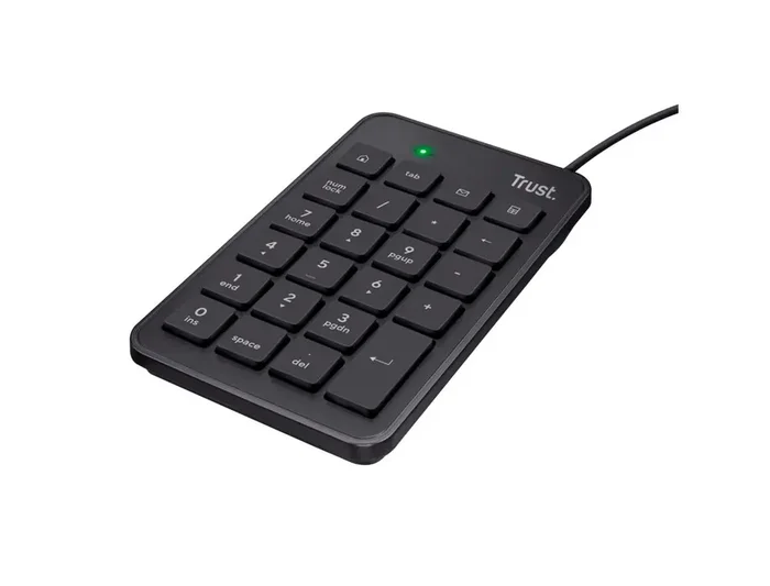 Nueva Colección Teclado numerico trust xalas numpad con cable longitud 145 cm usb 2.0 color negro