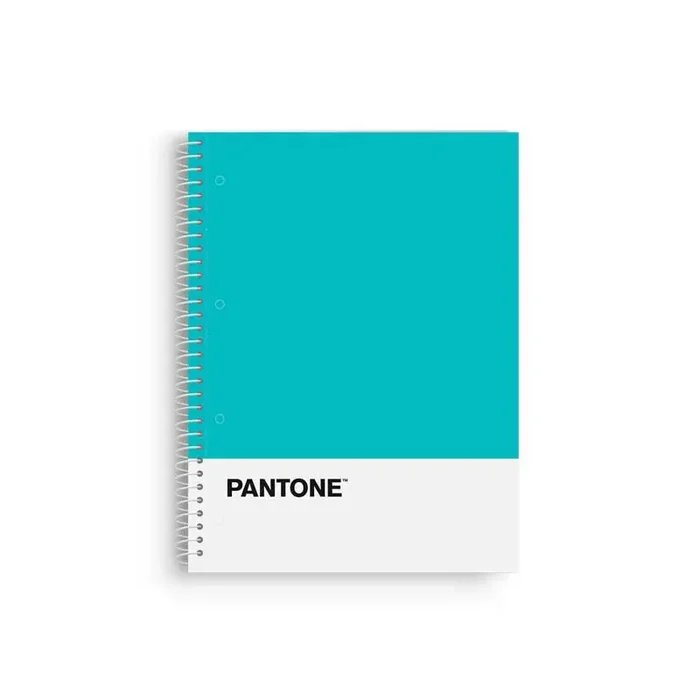 Nuevo Modelo CUADERNO ESPIRAL 80h ESCOLOFI «PANTONE: BASICS» A4 5×5 – Turquoise