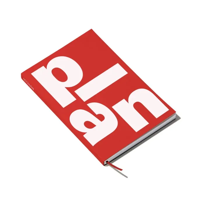 Octagon Design – Plan Book – Planificador semanal A5 Rojo (13,5 x 20 cm)