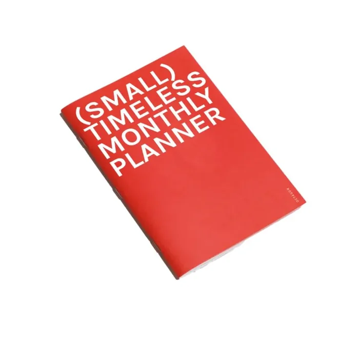 Octagon Design – Small Monthly Planner – Planificador mensual A5 Rojo (13,5 x 20 cm)