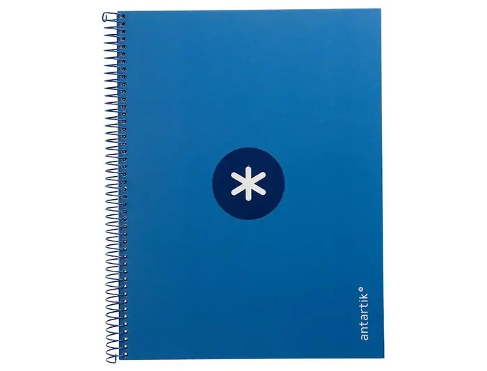 Oferta Cuaderno espiral liderpapel a4 micro antartik tapa forrada80h 90 gr horizontal 1 banda 4 taladros color azul oscuro