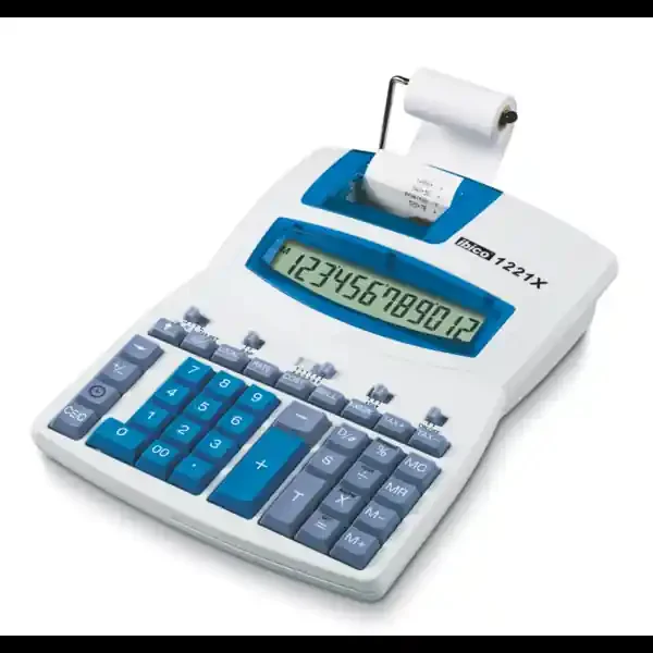 Oferta De Temporada Calculadora IBICO 1221X, blanco/azul
