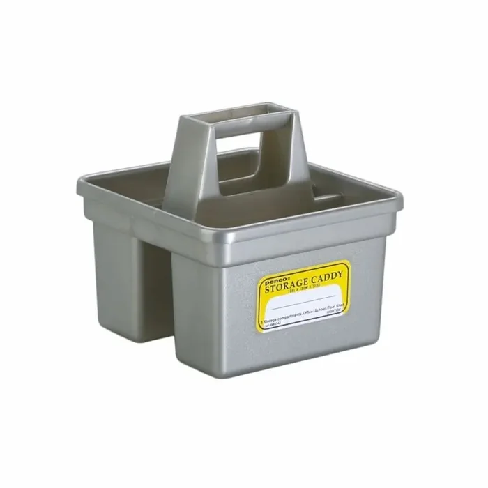 Organizador de almacenamiento pequeño plateado