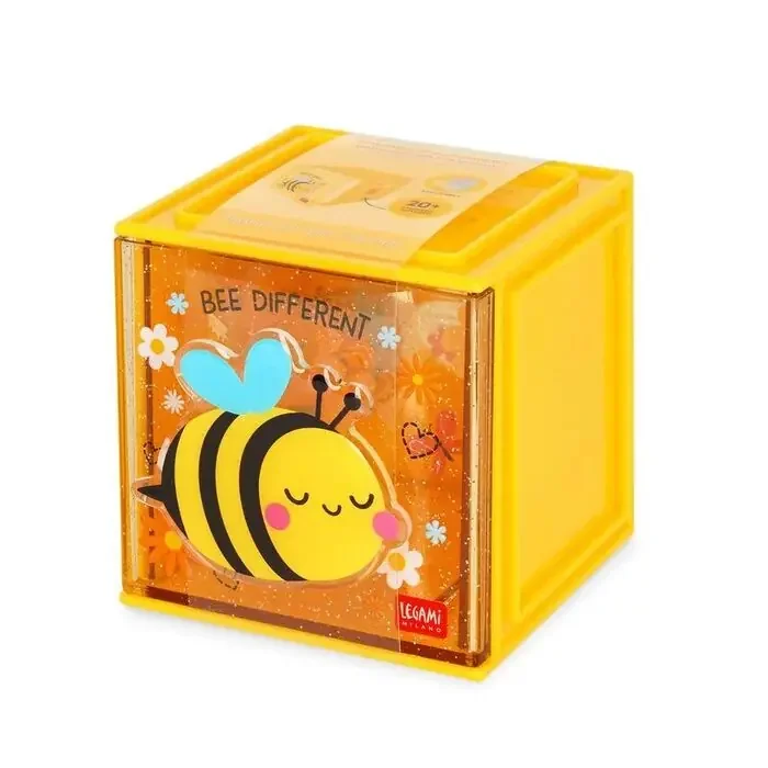 Organizador Modulable de Escritorio Legami Cutie Cube Abeja Ordena Ya