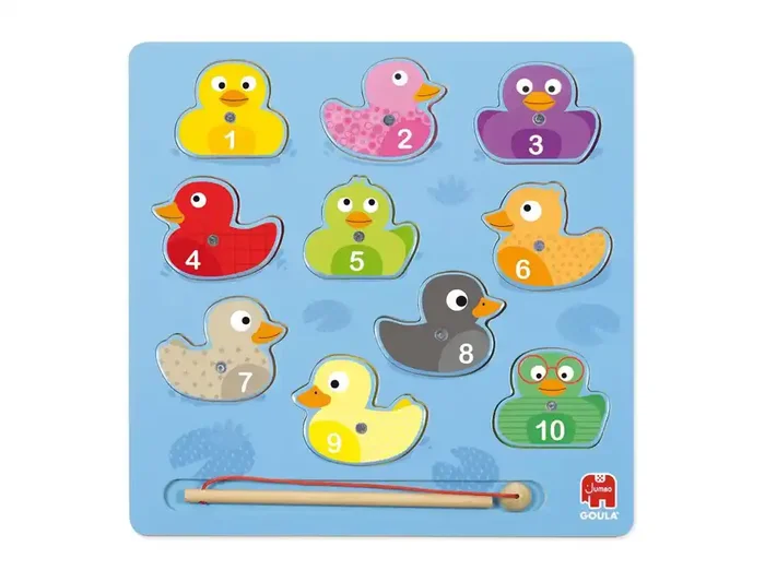 Original Puzle goula madera magnetico 11 piezas patos magicos