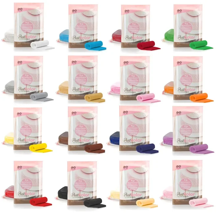 Pasta de azúcar tropical 1 kg – Pastkolor – 24 colores a elegir